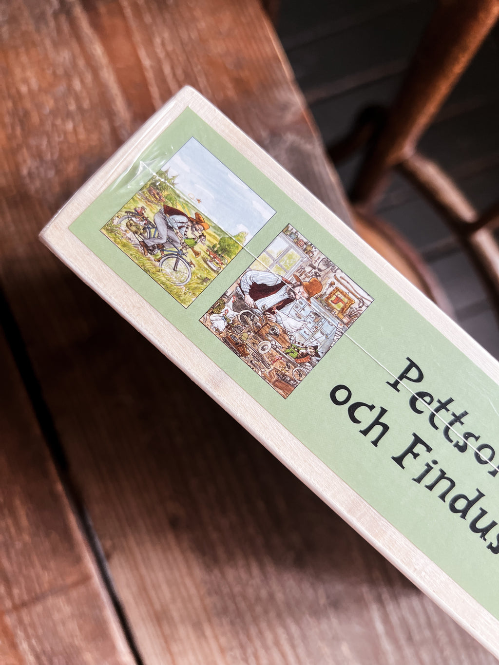 Pettson och Findus - 4 x Träpussel